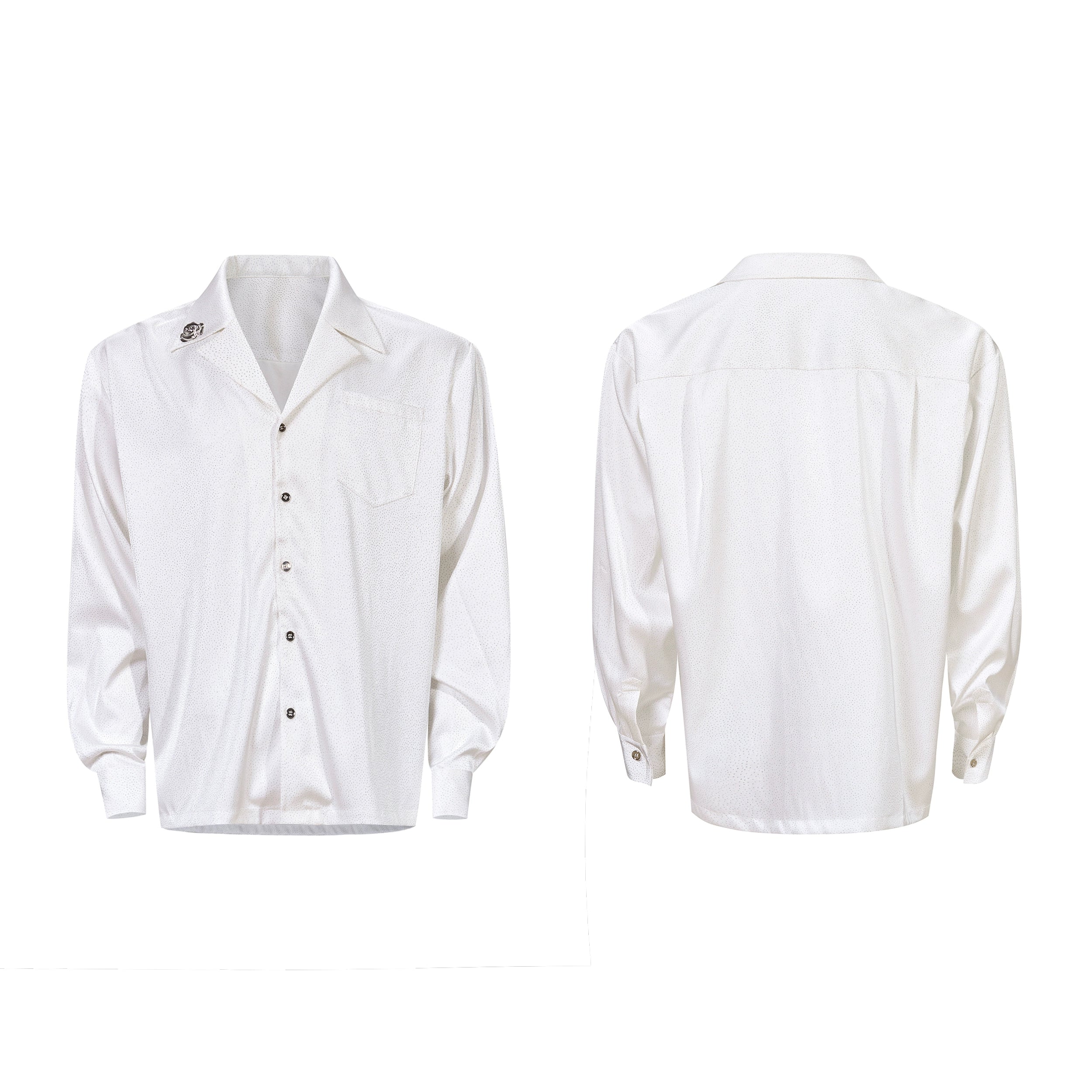 Micro-Dot Button-Up Shirt