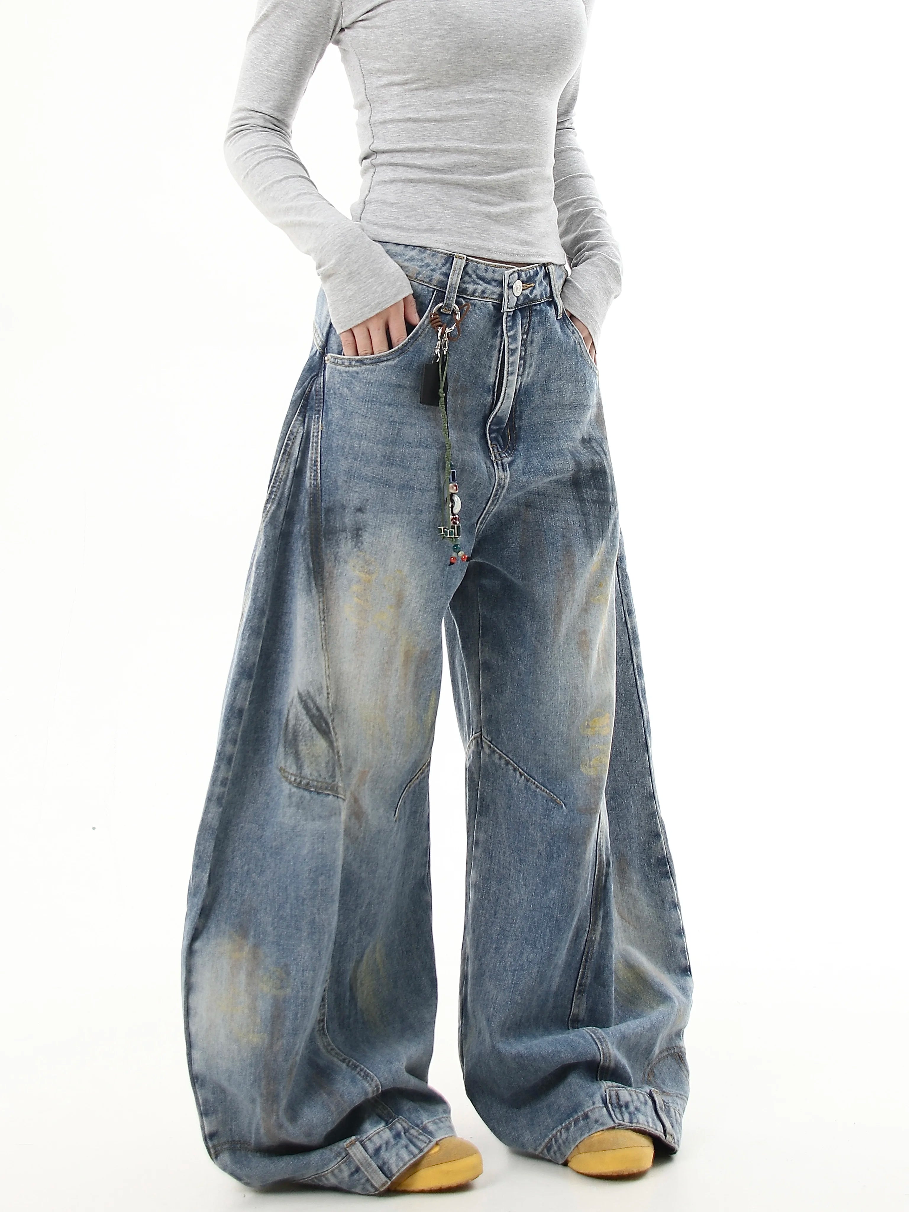 Driftwash Relic Wide‑Leg Jeans