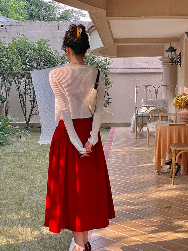 Red Sweetheart Maxi Dress