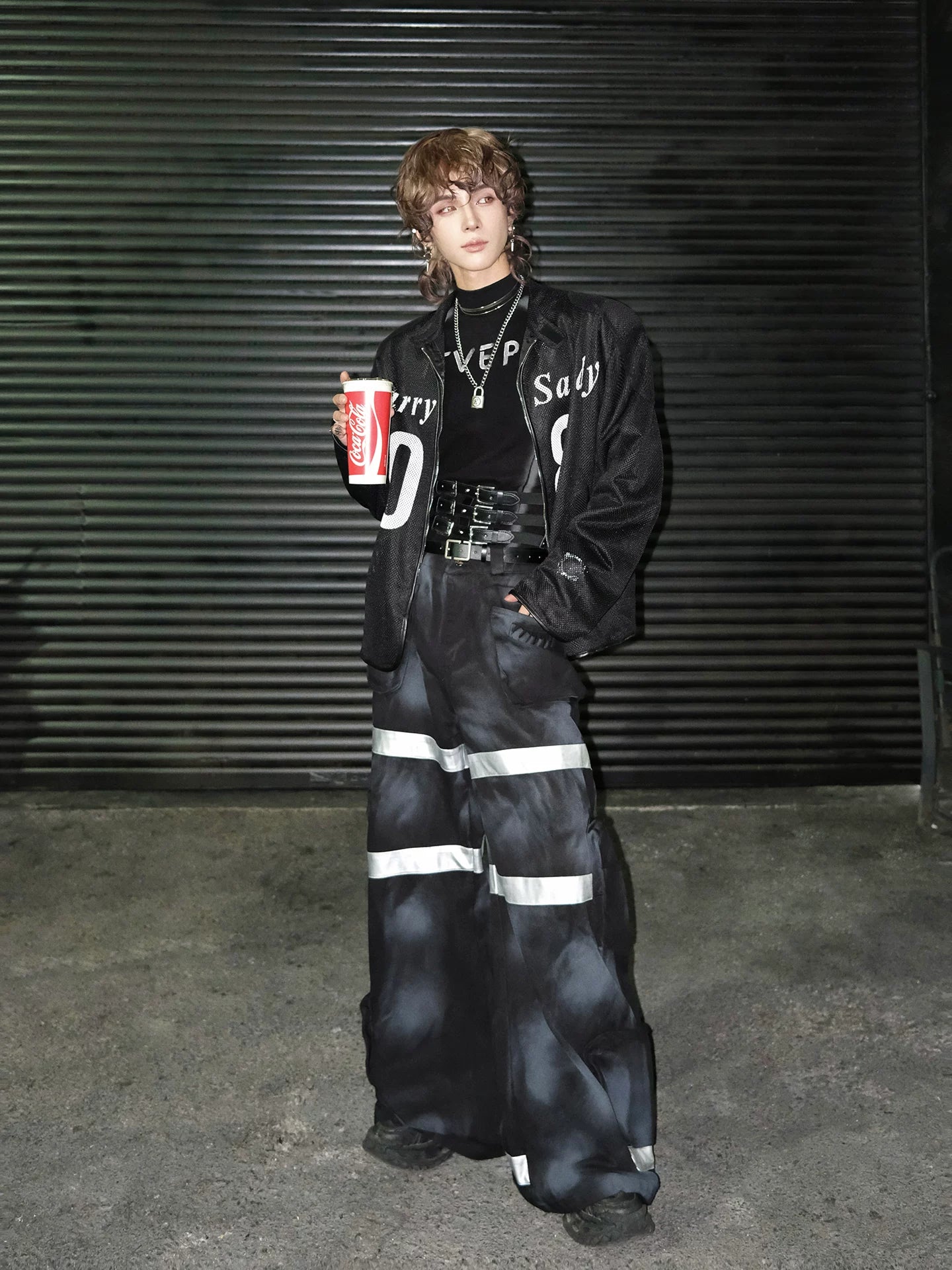 Night Rally Mesh Varsity Zip Jacket