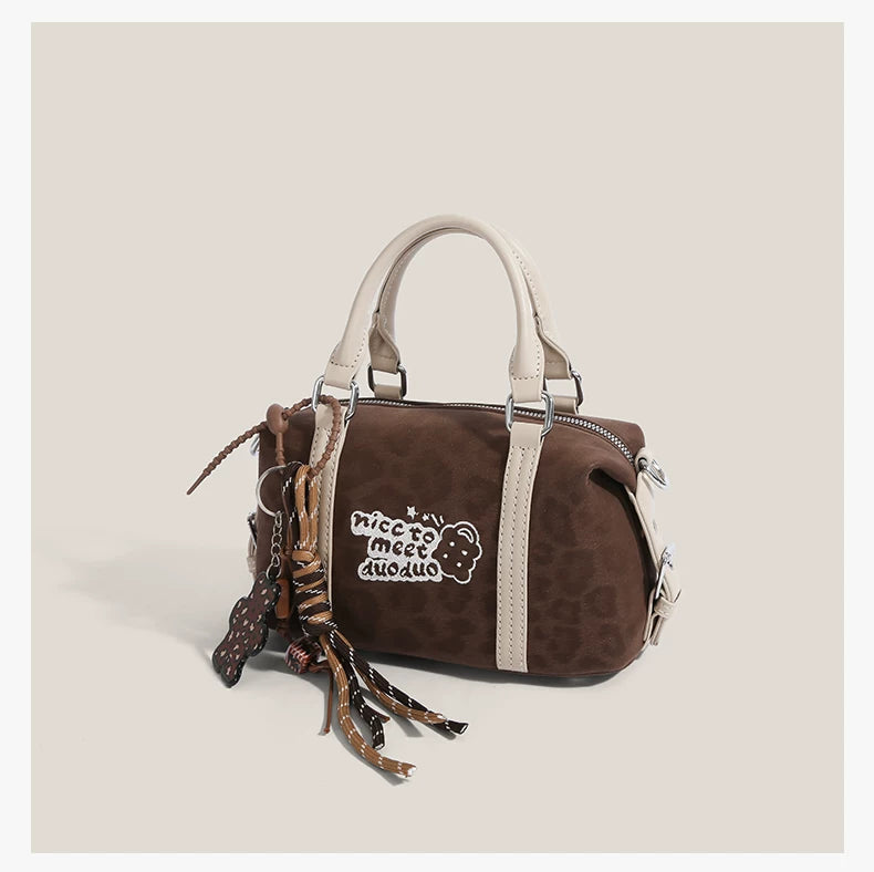 Doodle Charm Barrel Bag