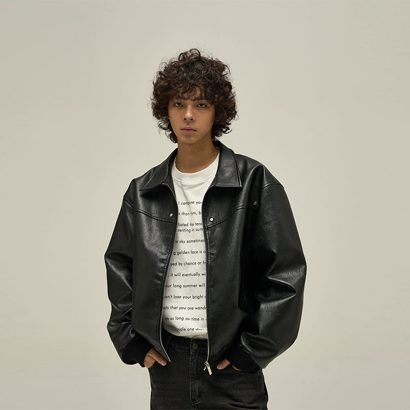 Vintage Faux Leather Jacket