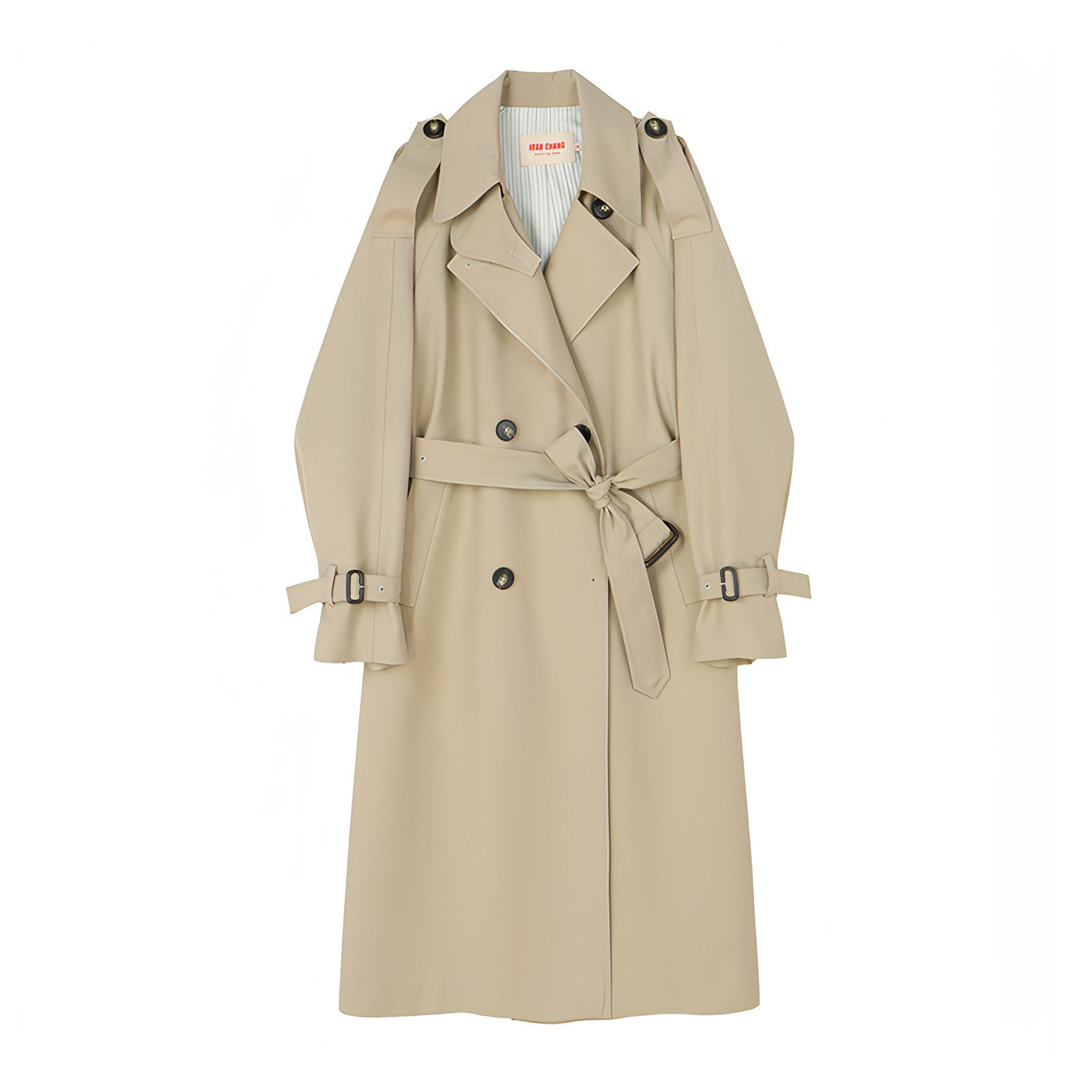 Mid-Length British Style Trench Coat - chiclara