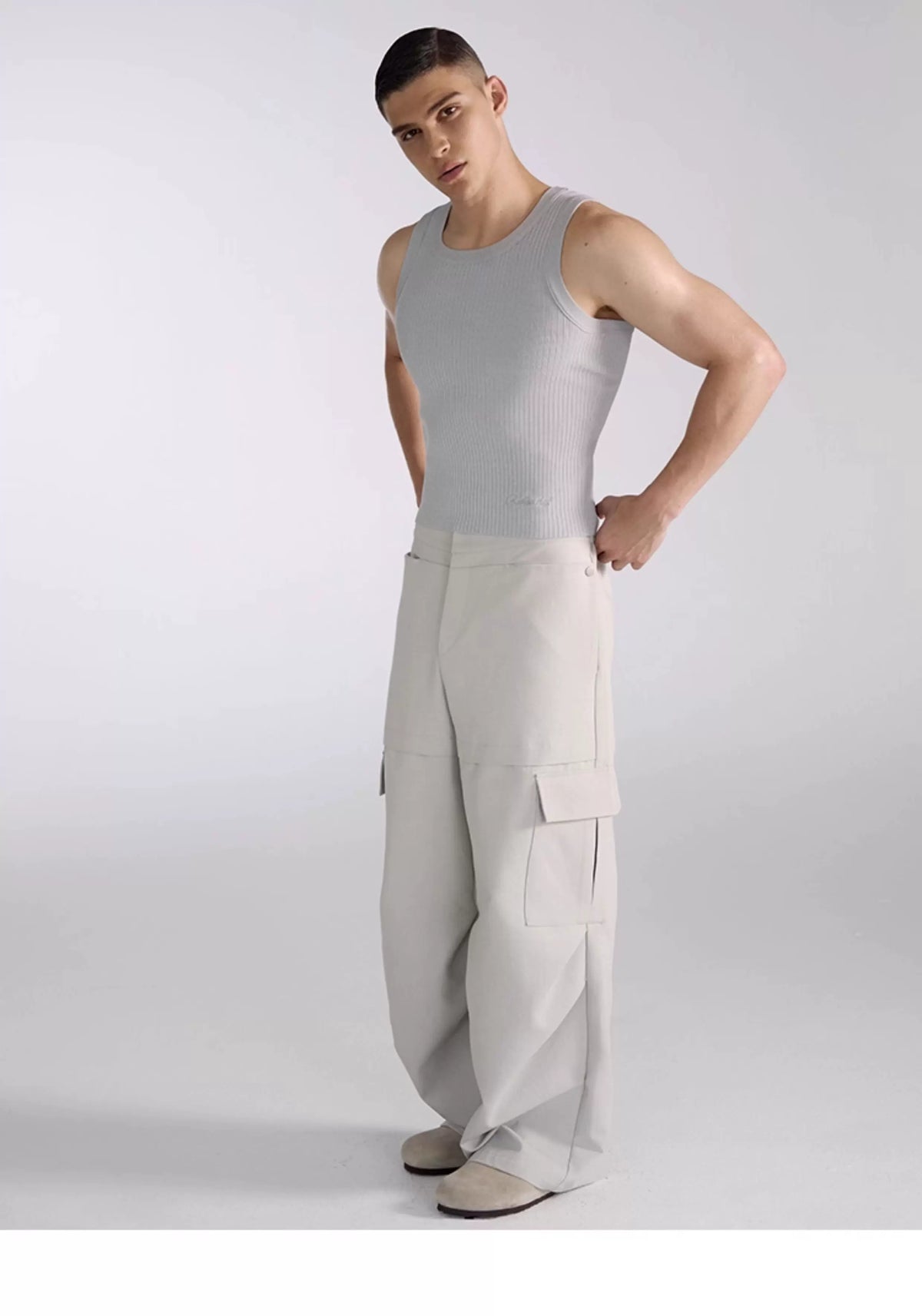 Silverline Ribbed Knit Tank Top