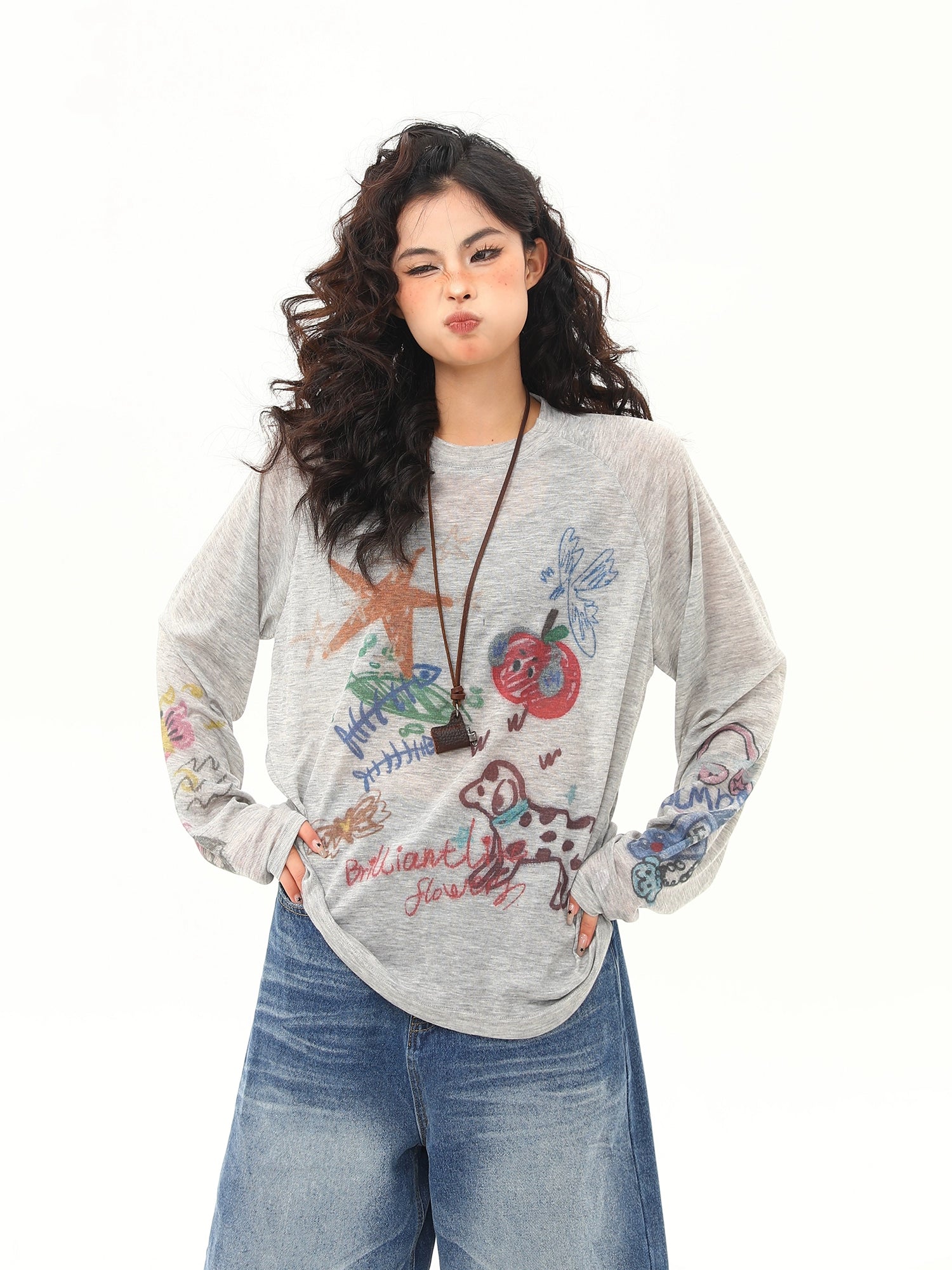 Brilliant Doodle Art Long Sleeve