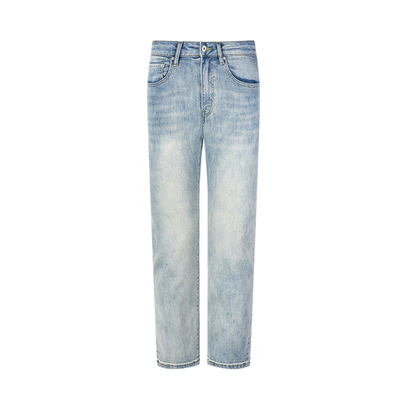 Vintage Light Wash Straight-Leg Jeans