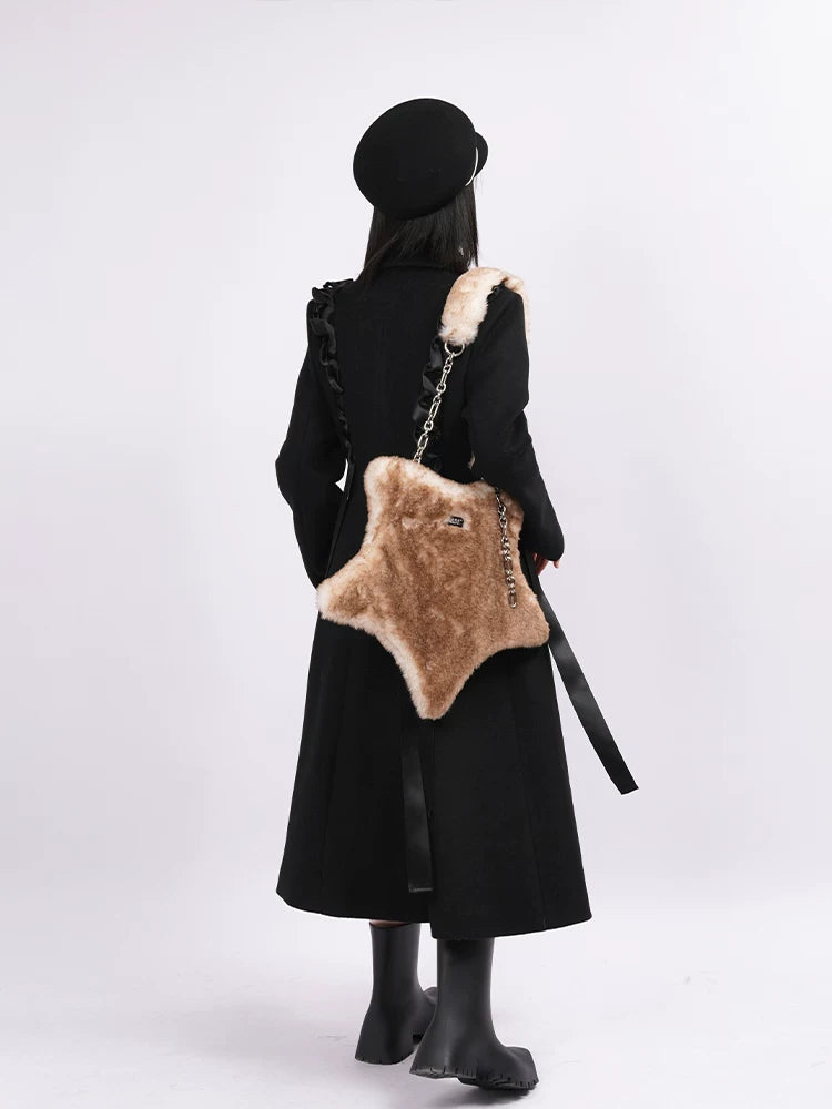 Faux-Fur Star Silhouette Shoulder Bag - view 3