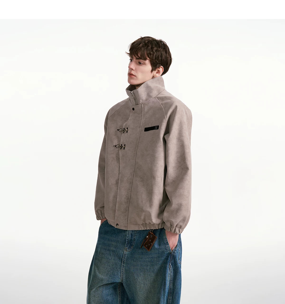 Cinderlock Buckle High‑Neck Jacket