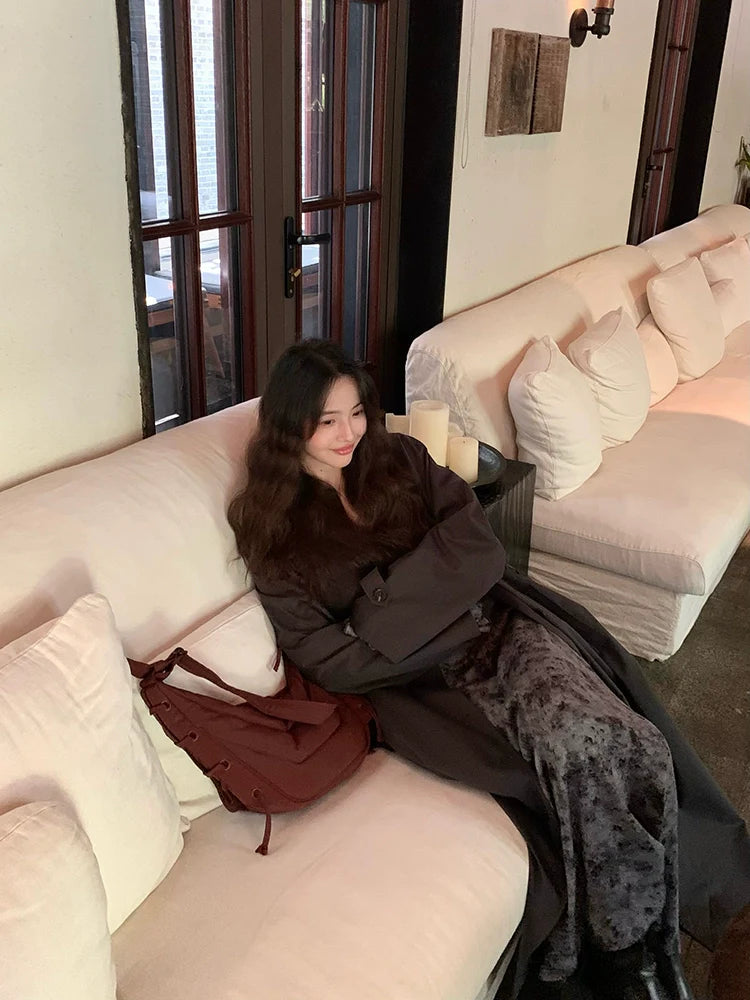 Tie-Waist Trench Coat