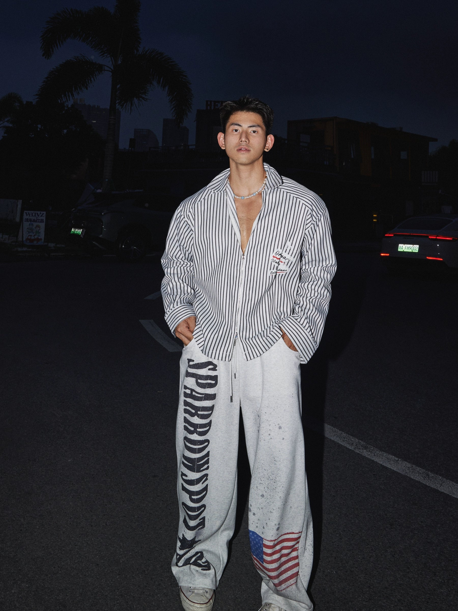 Midnight Rebel Pinstripe Shirt