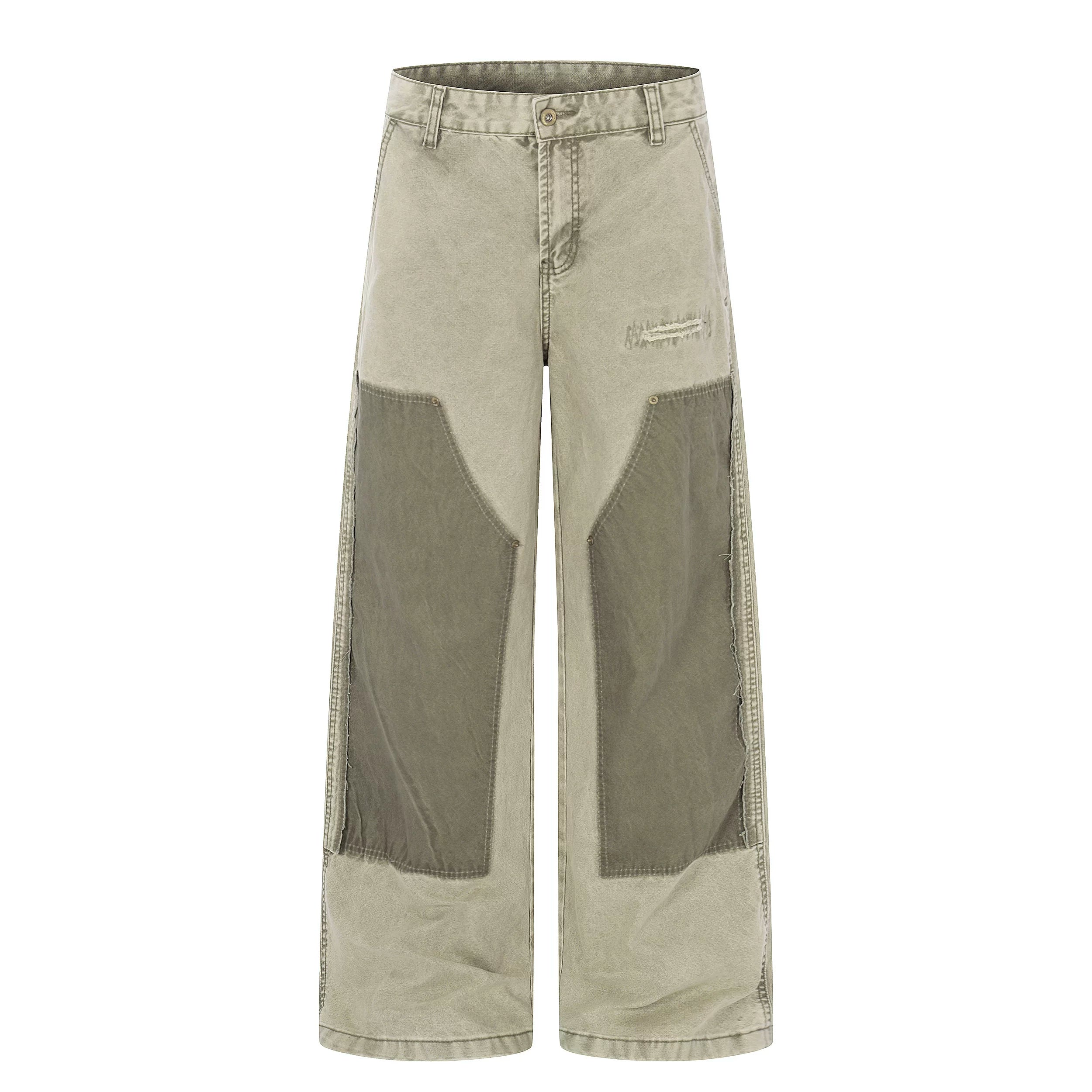 Sage Panel Utility Jeans