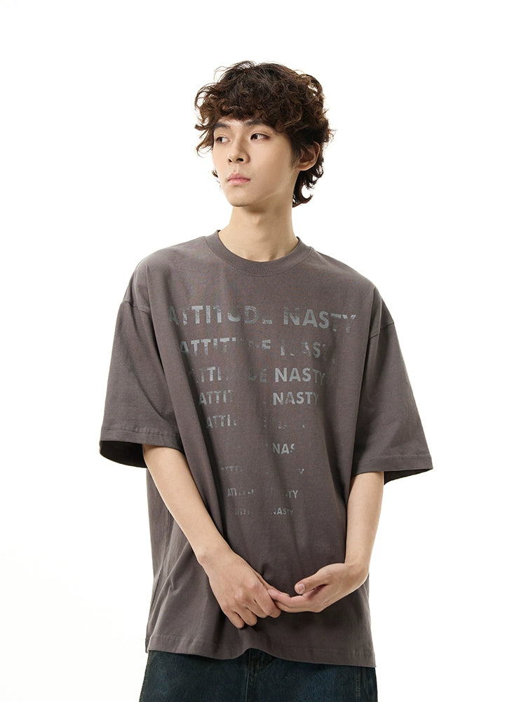 Attitude Nasty Graphic Oversized T-Shirt