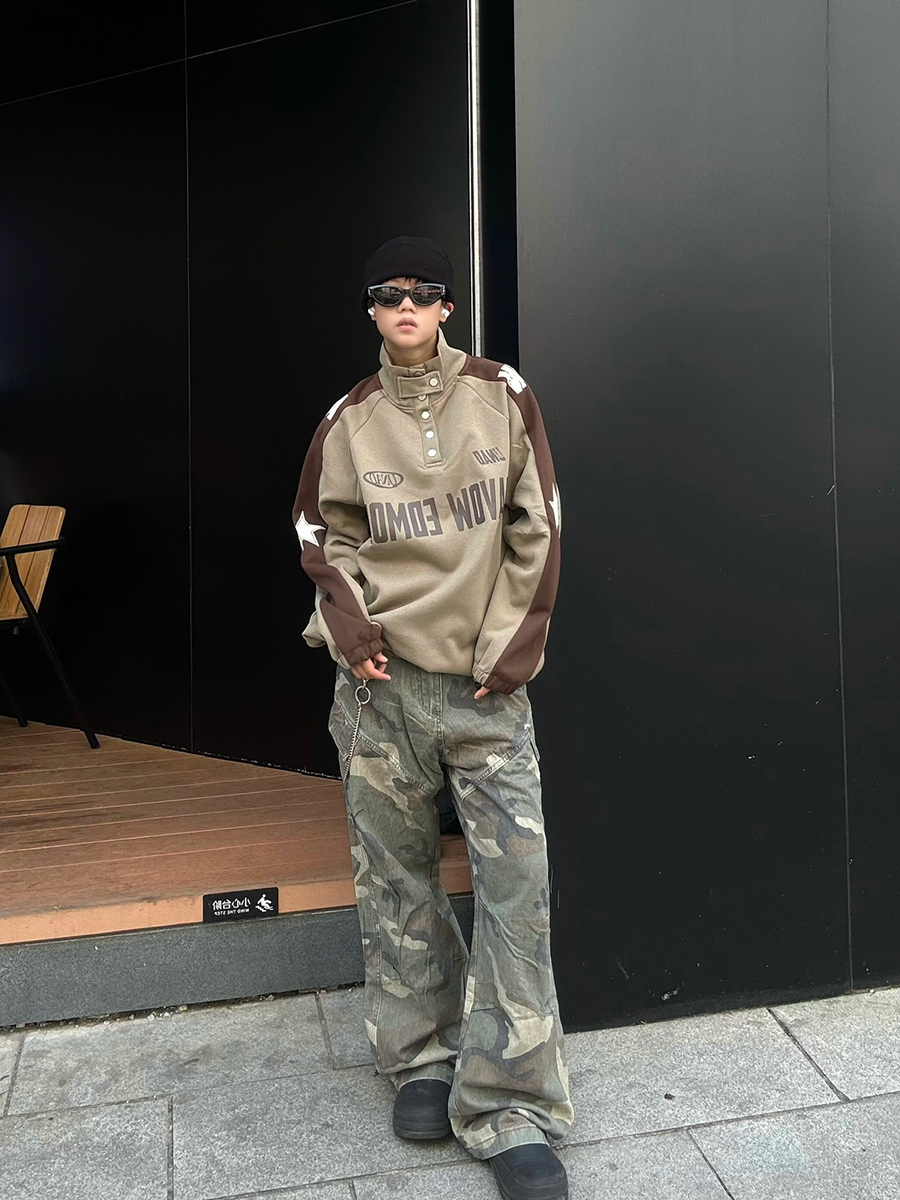 Varsity Star Quarter-Snap Sweatshirt