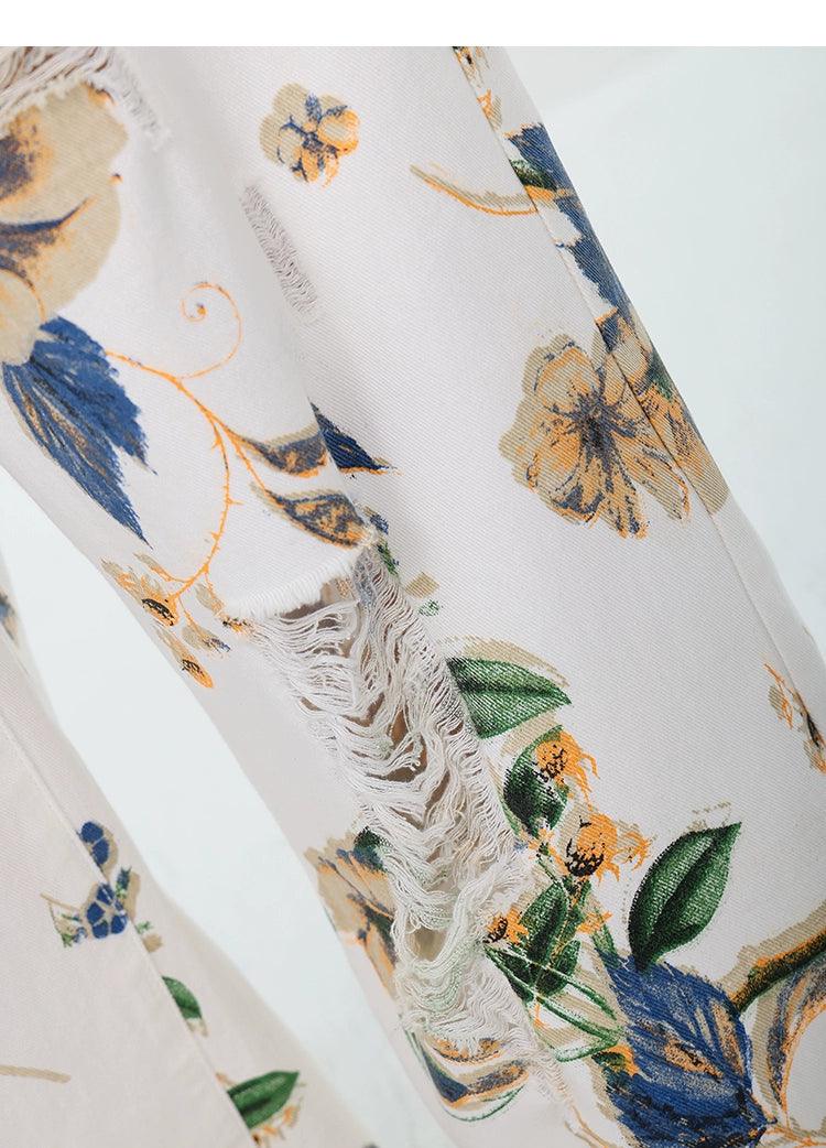 Breezy Bloom Delessed Wide Bein Jeans