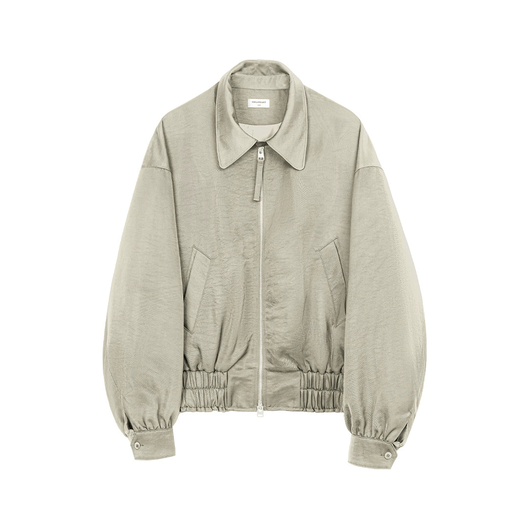 Sage Moss Zip Bomber Jacket