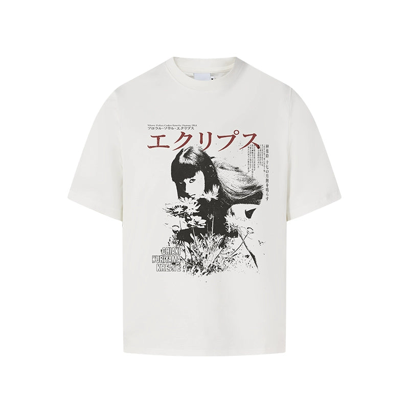 Japanese Graphic Print T-Shirts