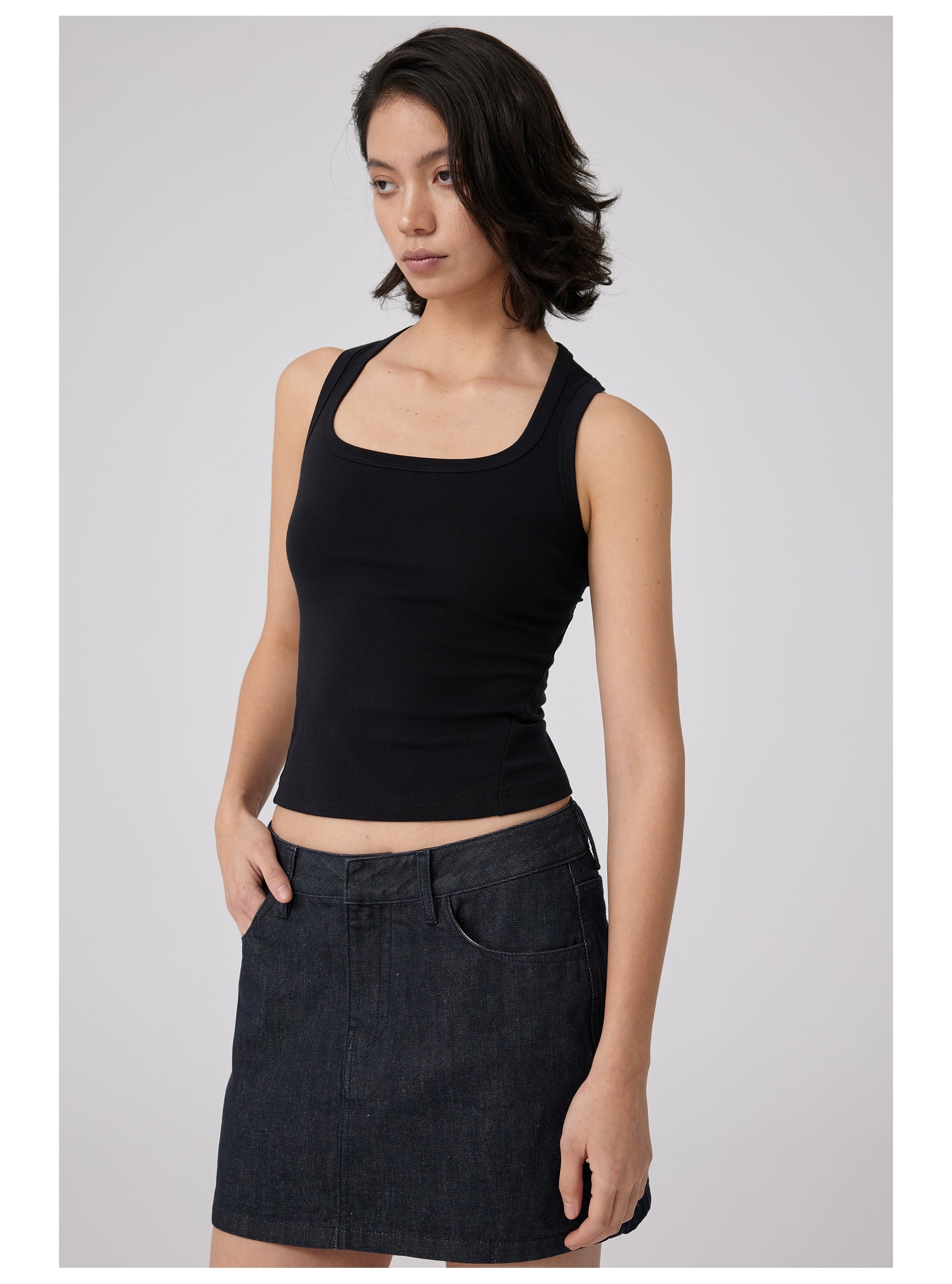 Essential Ribbed Racerback Tank Top