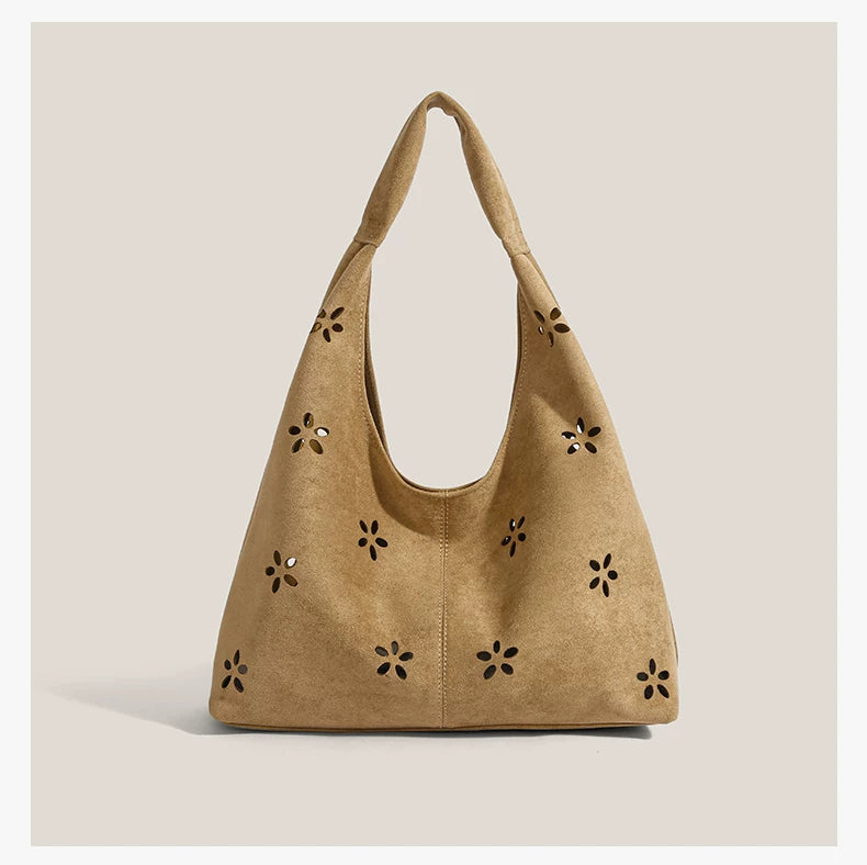 Daisy Cutout Hobo Tote