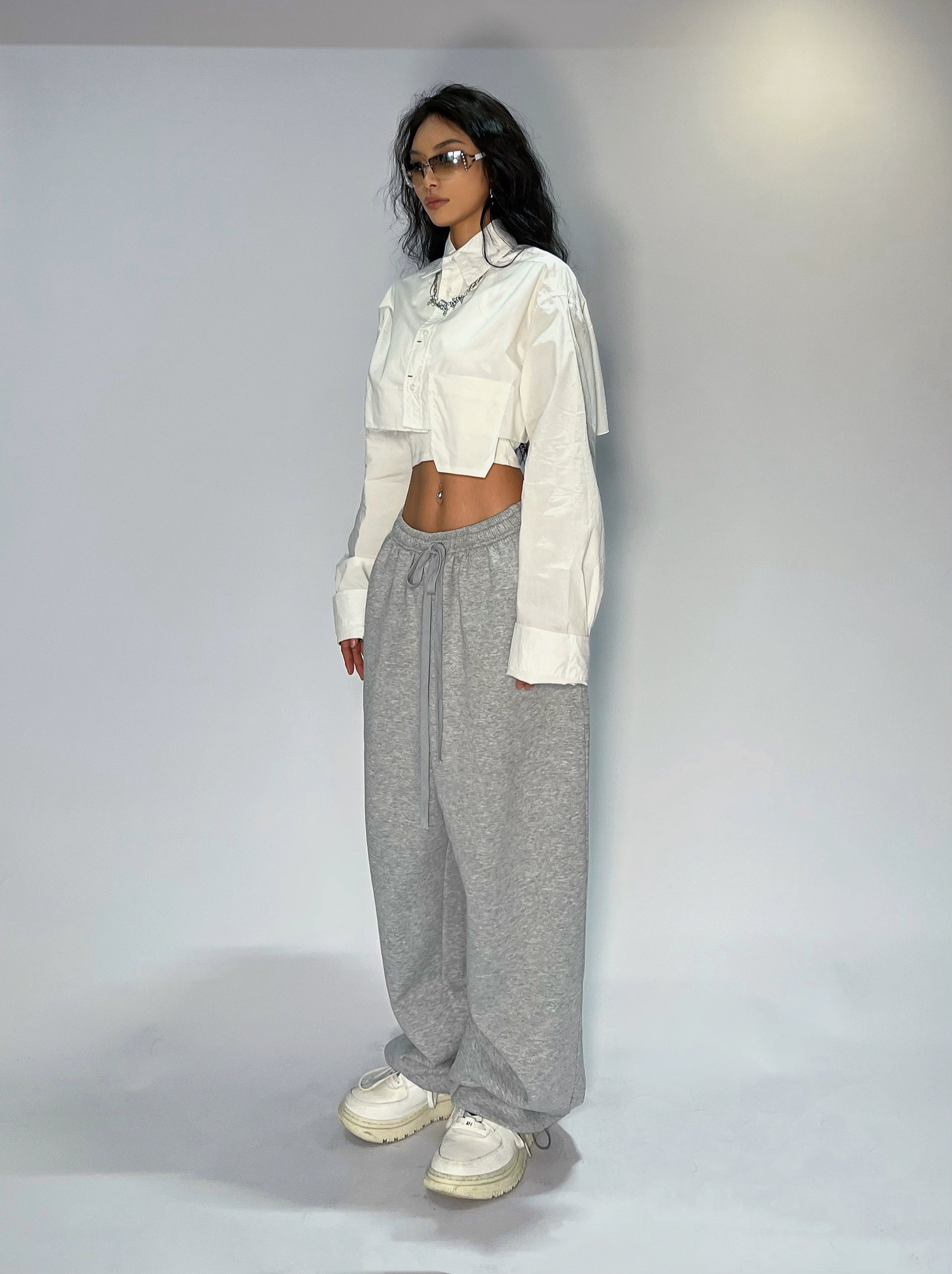 Spicy Solid Color Loose Jazz Dance Pants - chiclara