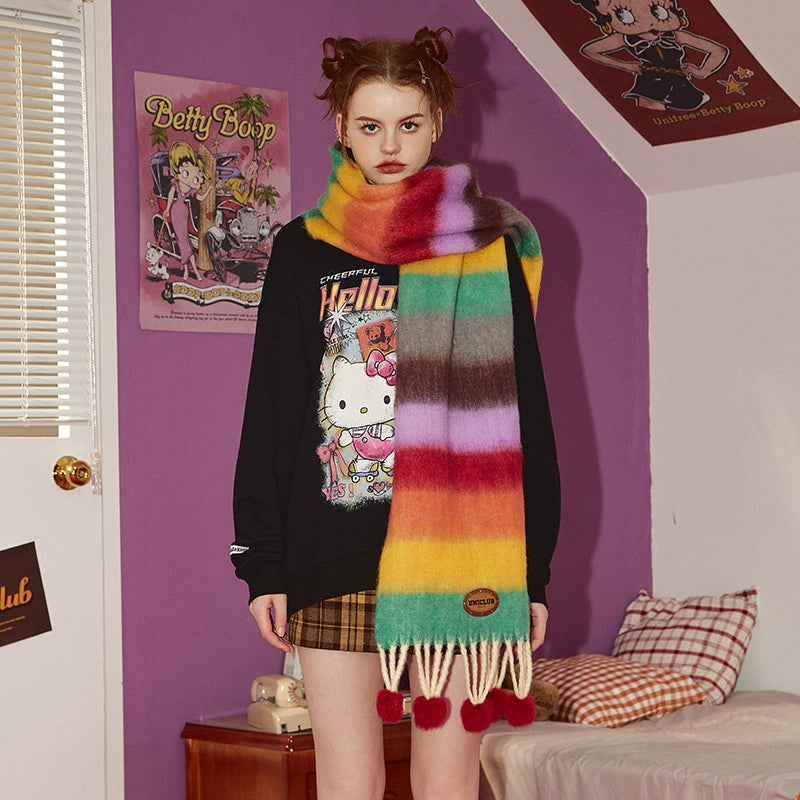 Écharpe colorée de la dopamine