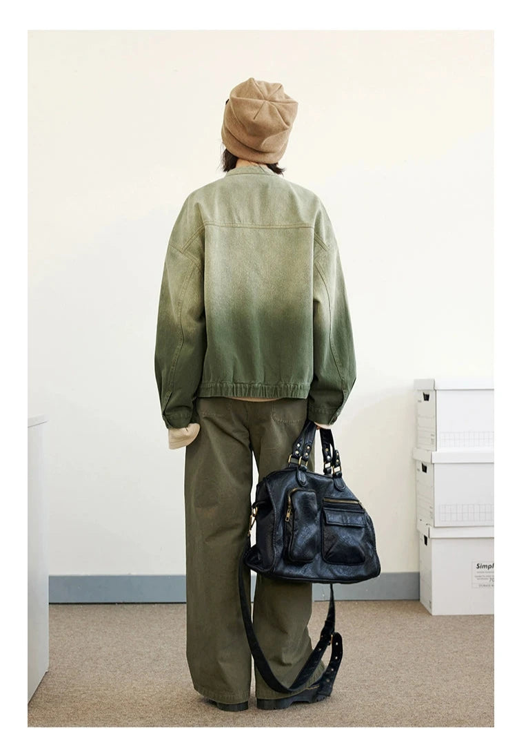 Veste en jean de gradient Octopusme