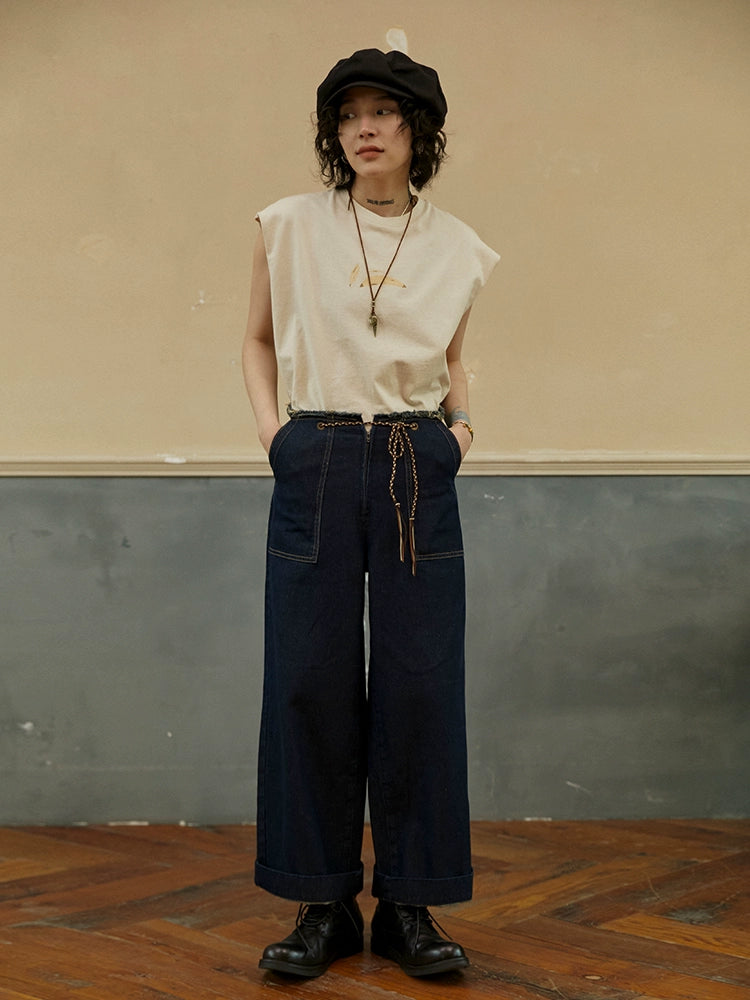 Octopusme TE-shirt sans manches minimaliste