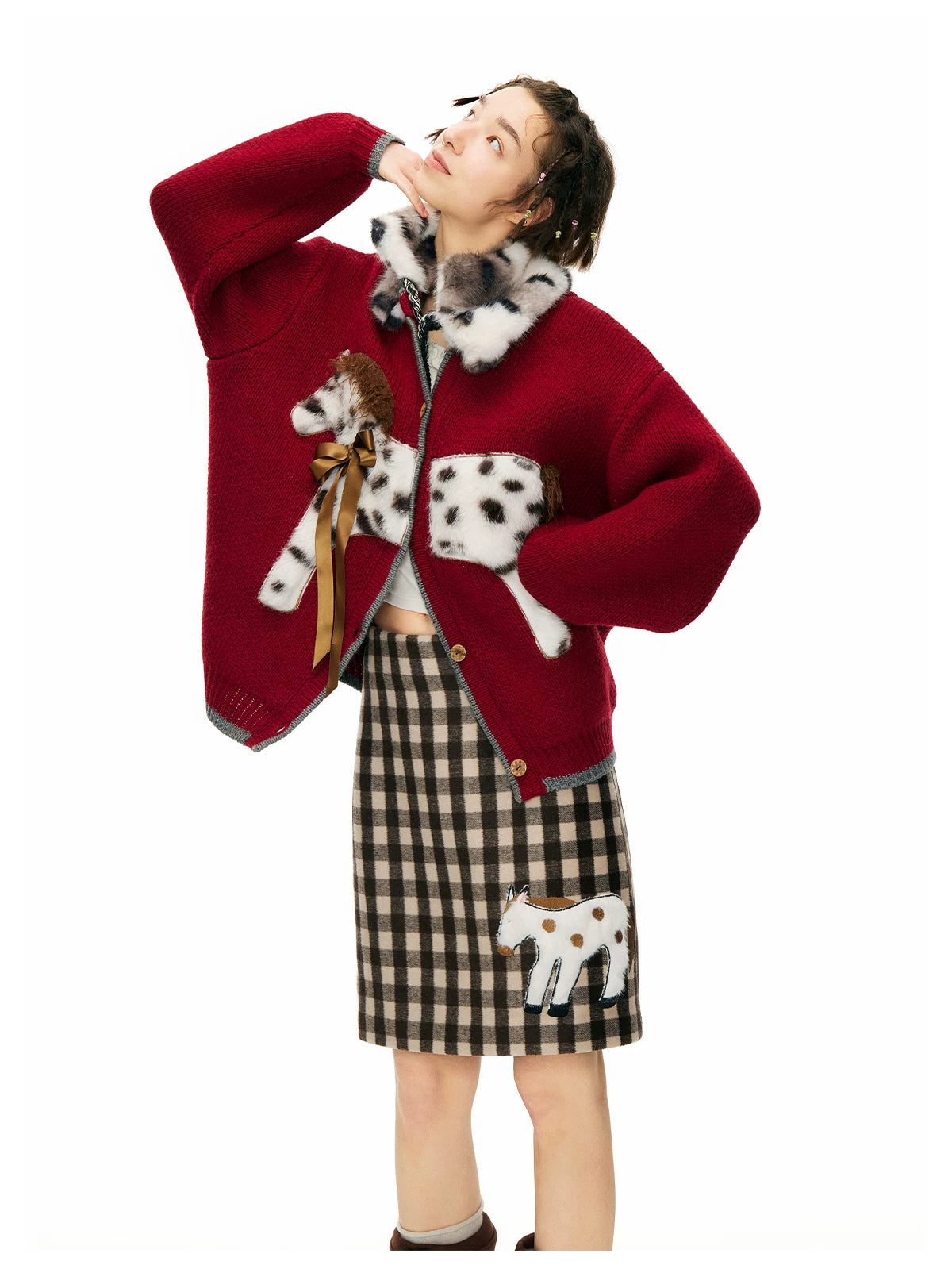 Spotted Pony Stable Knit Cardigan