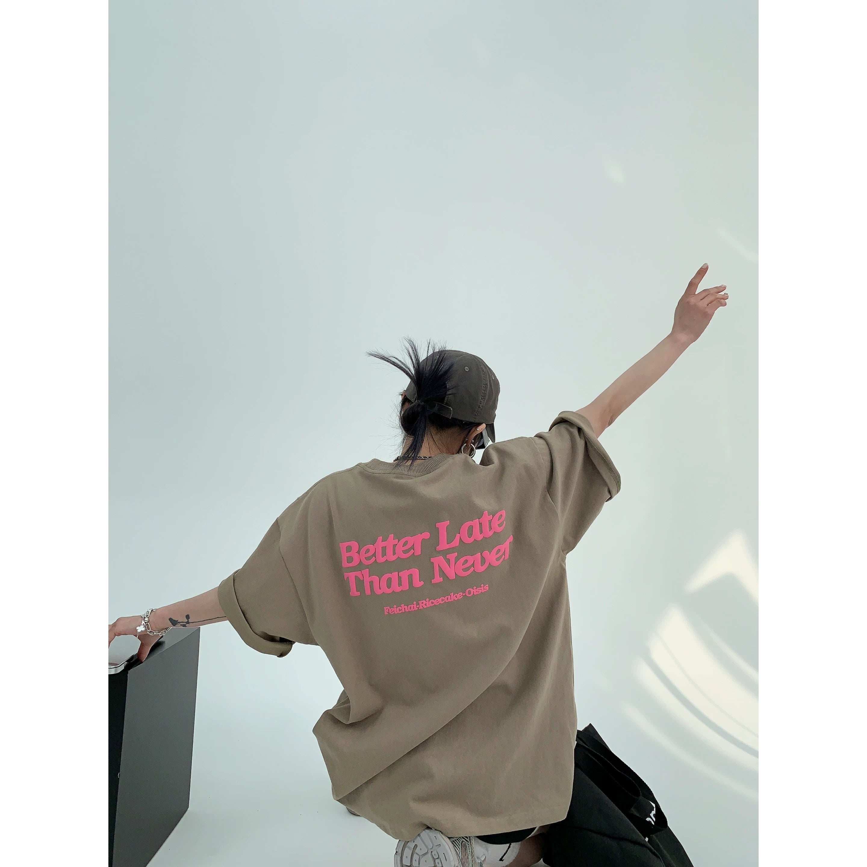 Better Late Neon Script Tee