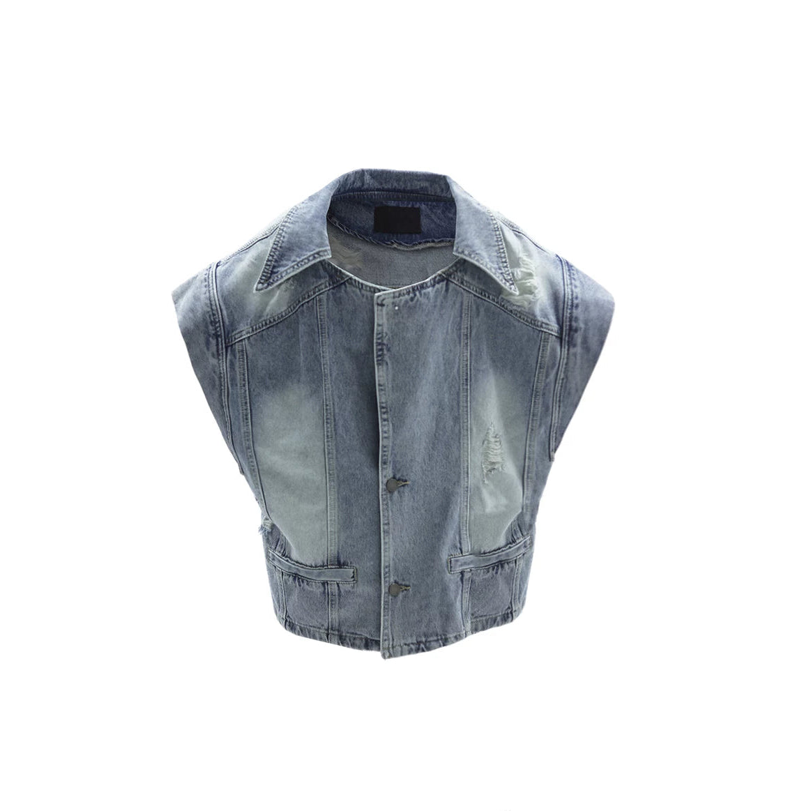 Rogue Fade Layered Denim Vest