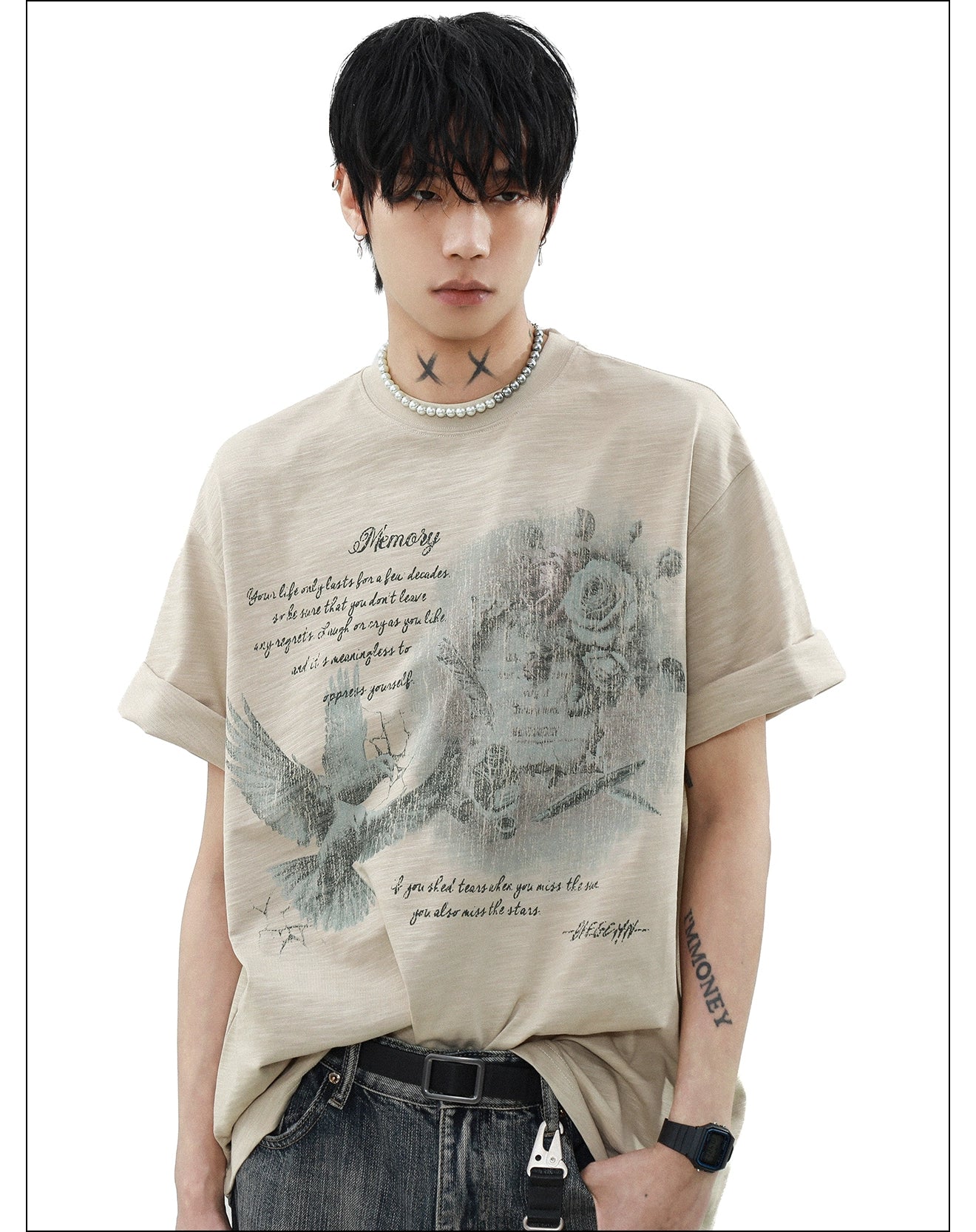 Faded Memory Dove Graphic Tee