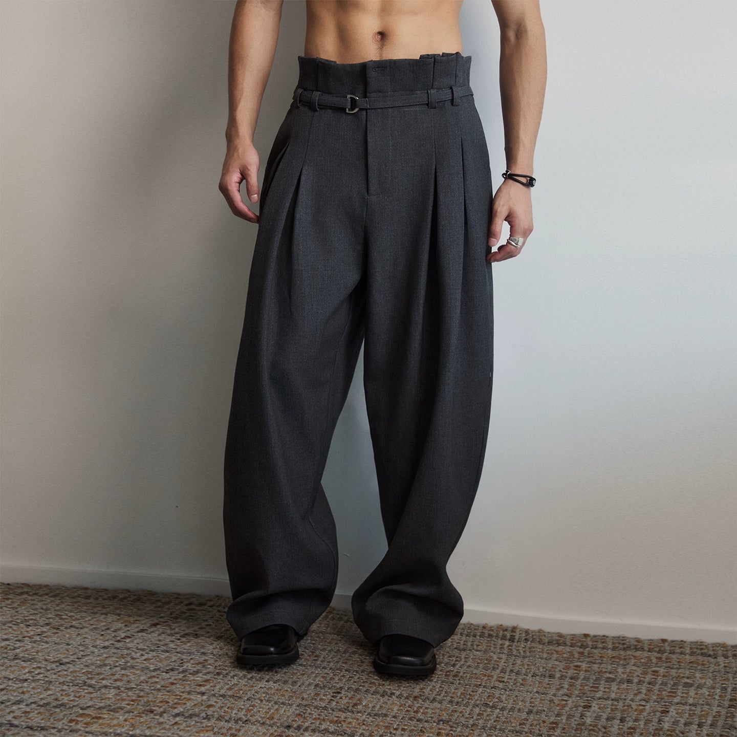 ForgeWaist Pleated Belt Trousers