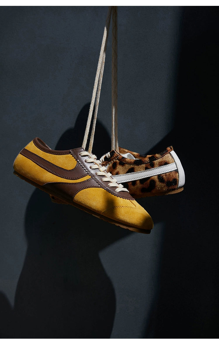 Leopard Print Retro Sneakers