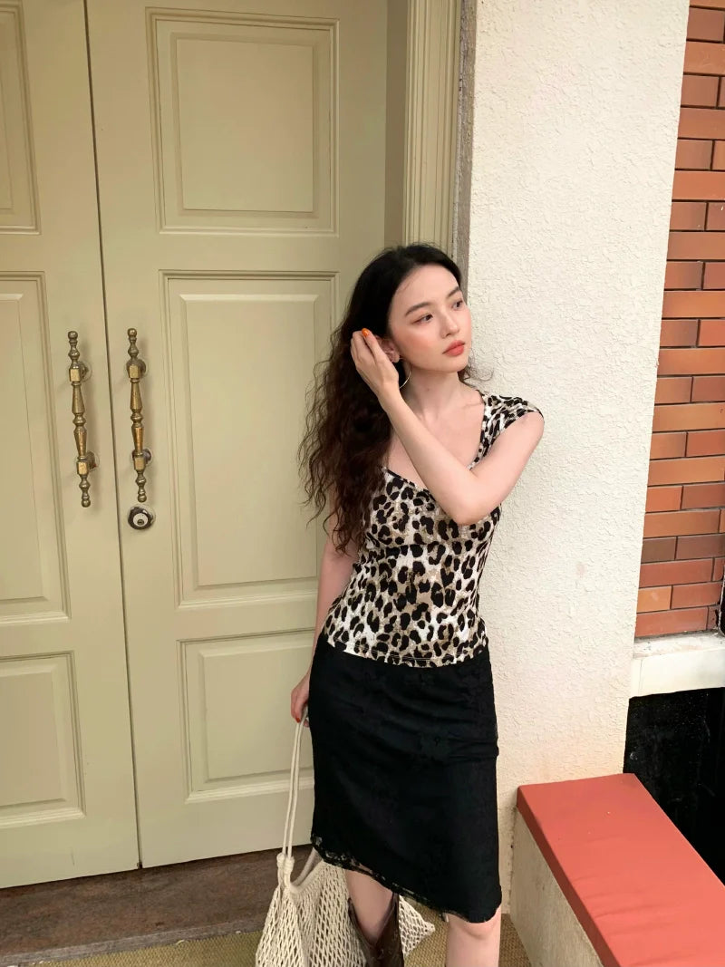 Lace Jacquard Pencil Skirt