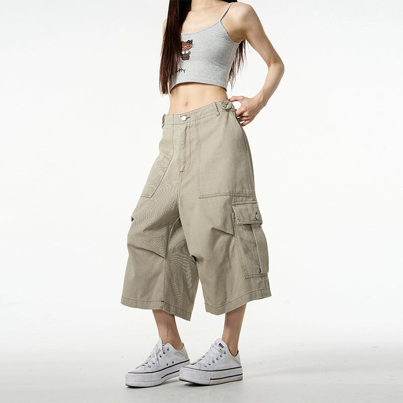Wide-Leg Cargo Shorts and Pants