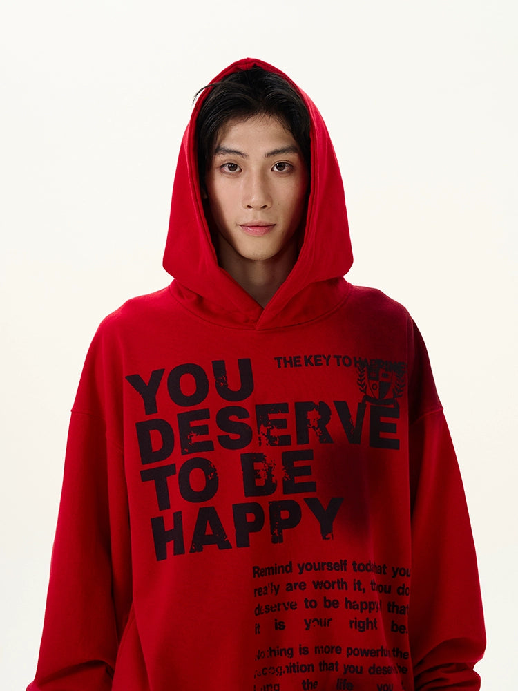 Red Graphic Hoodie