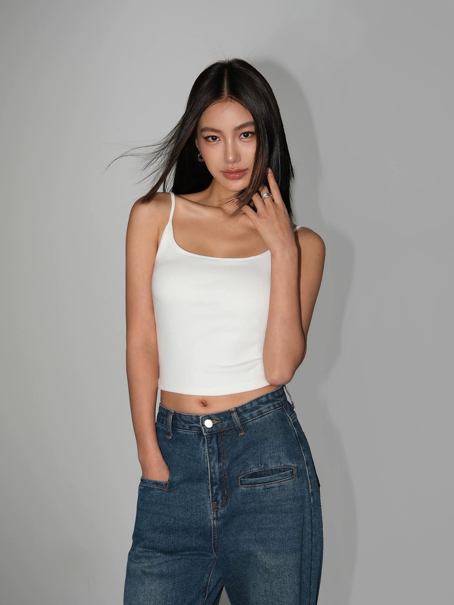Rhythm Basics Fitted Cami Crop Top