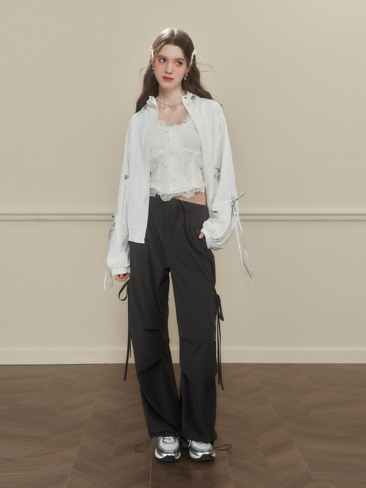 Side-Tie Cargo Pants