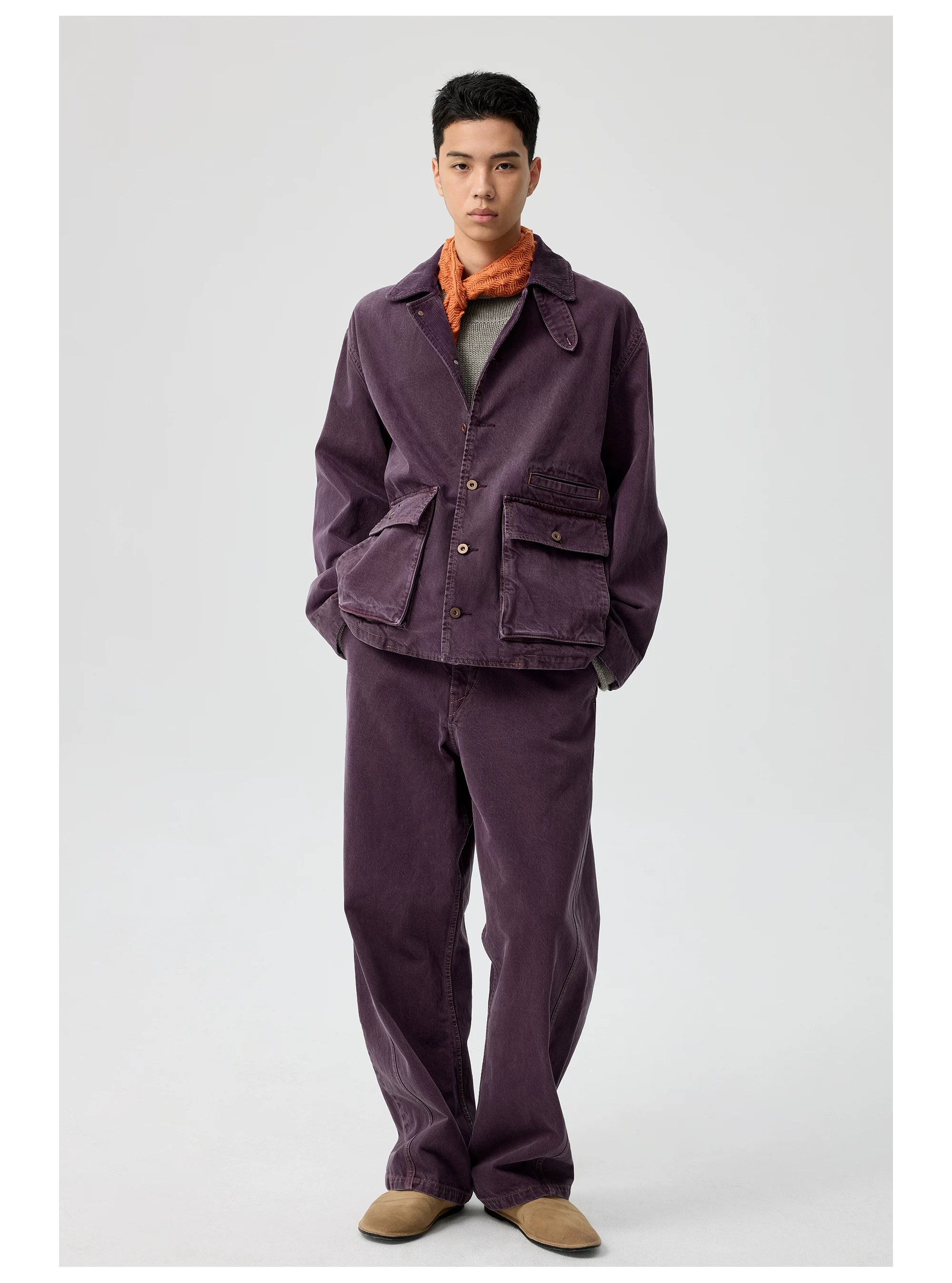 Garment-Dyed Utility Jacket