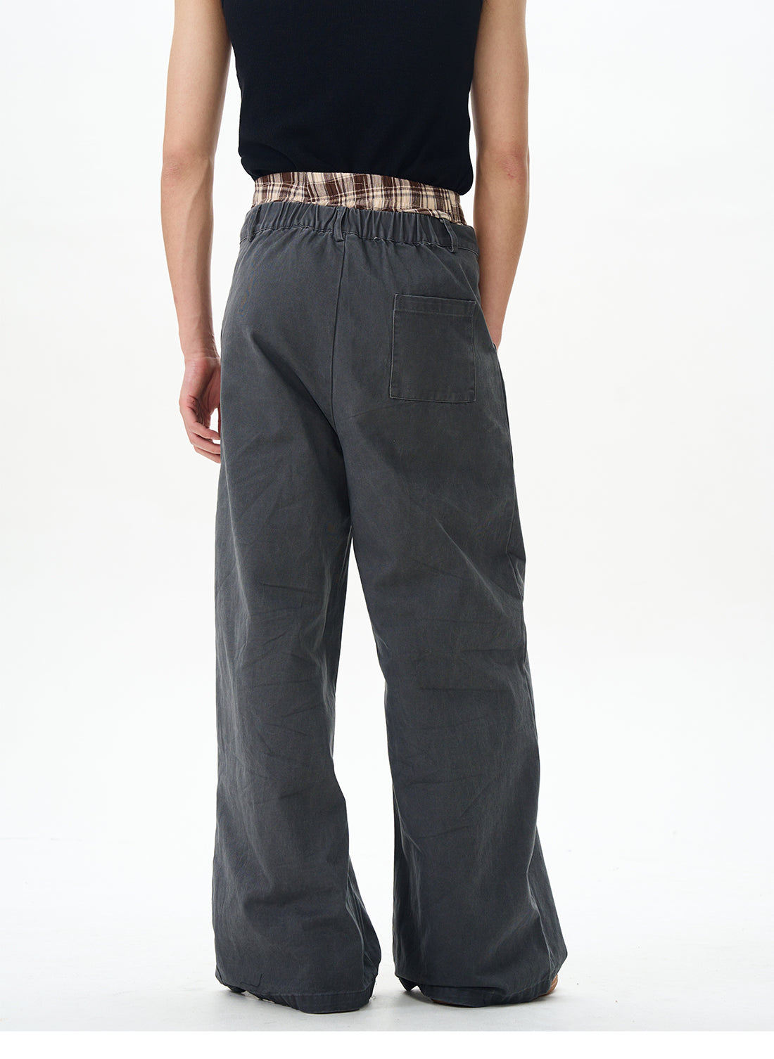 Wide Brown Oversized Combat Trousers