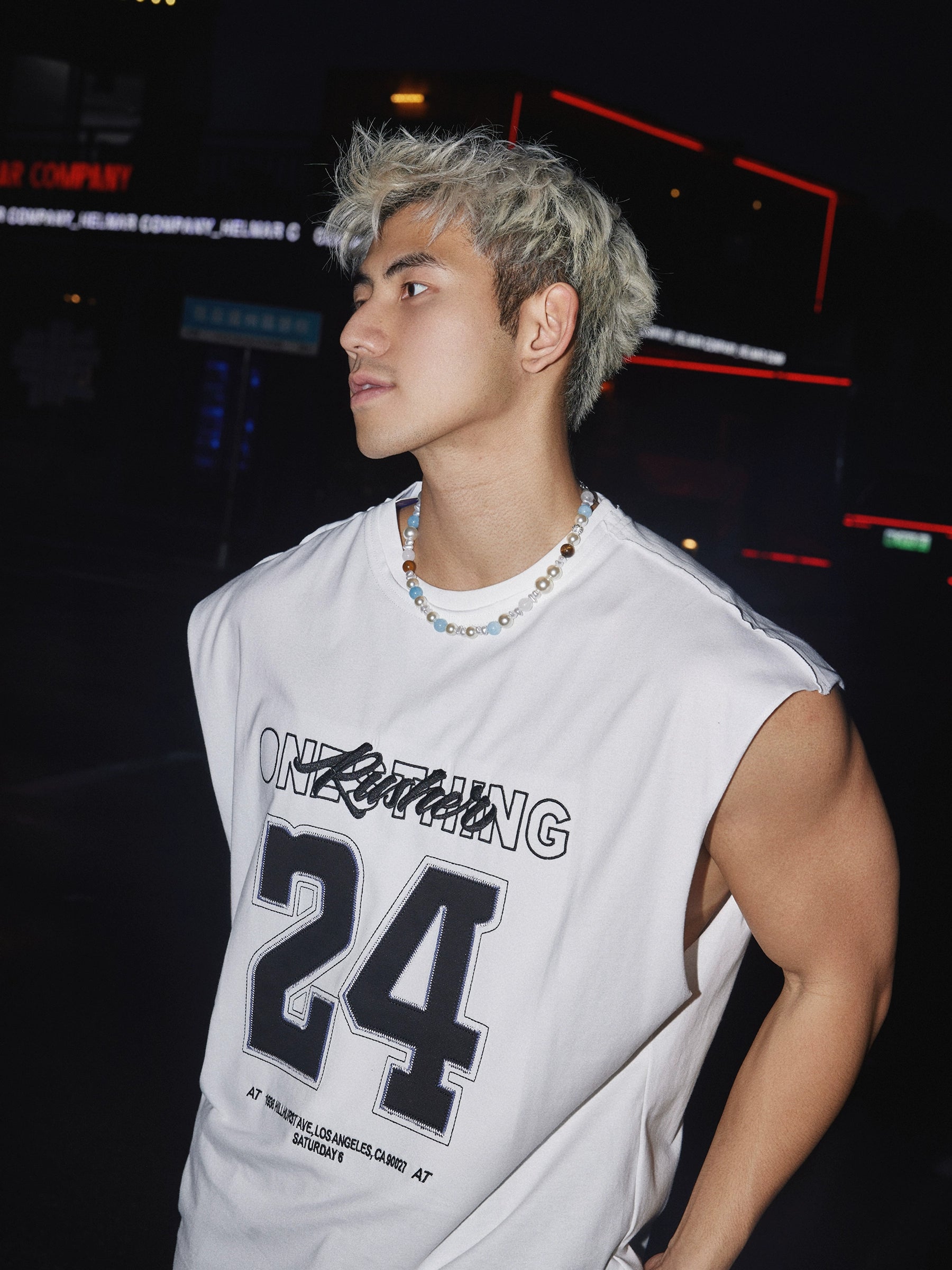 Sleeveless Graphic Muscle Tee