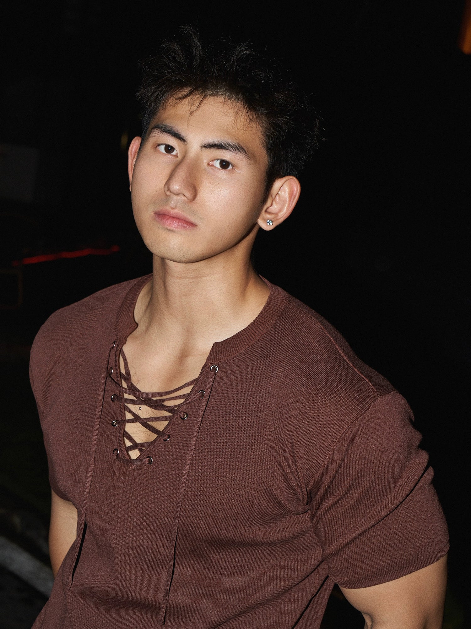 Lace-Up T-Shirt