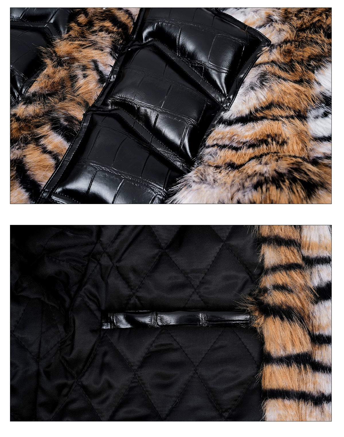 Cyber Striped Tiger Armor Jacket