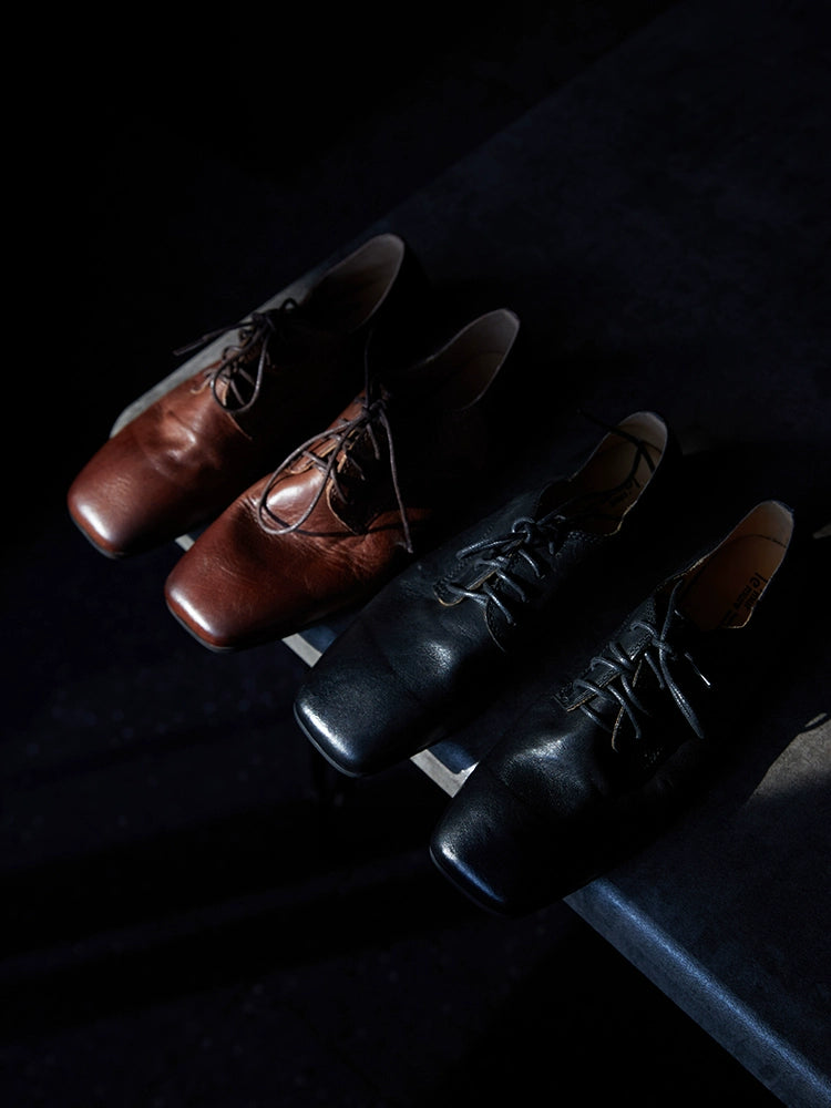 Vintage Leather Oxford Shoes