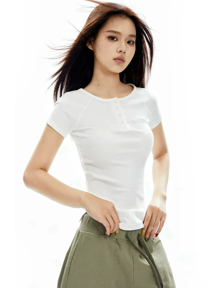 Avena whisper henley tee