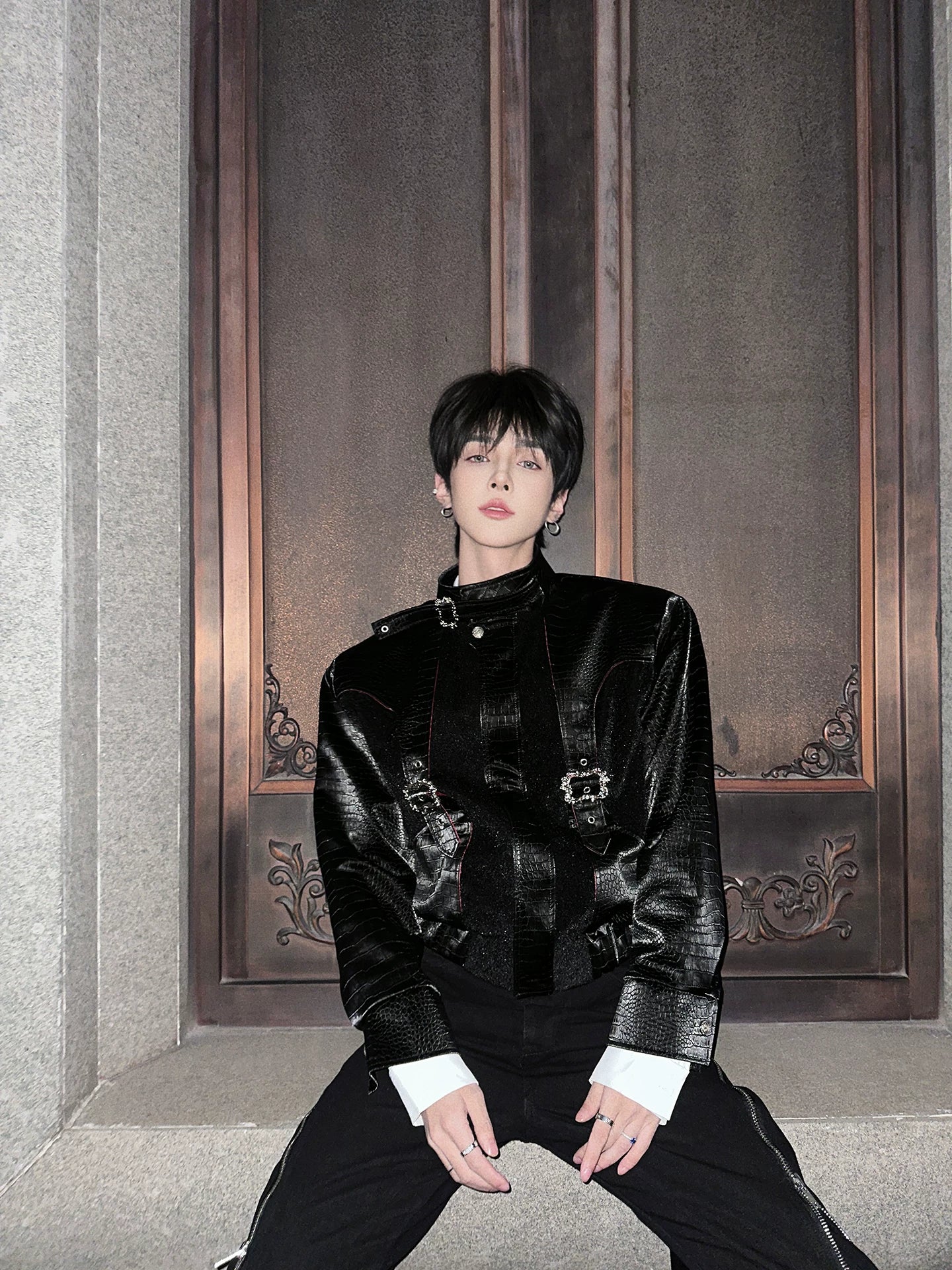 Crimson Relic Croc-Harness Jacket