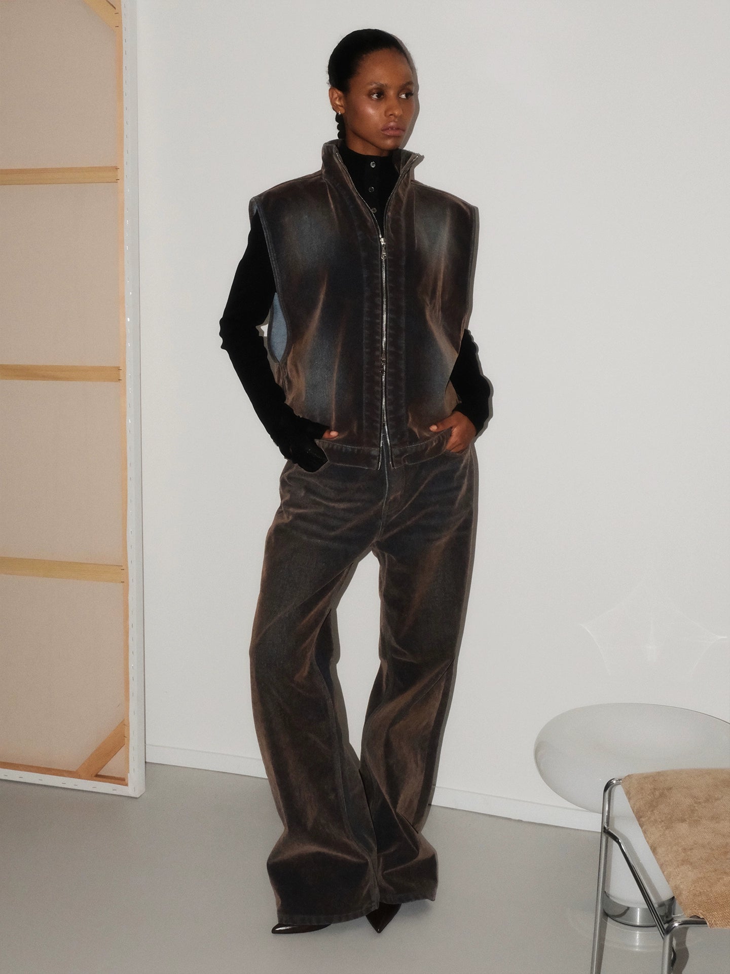 RustFade Flare Jeans