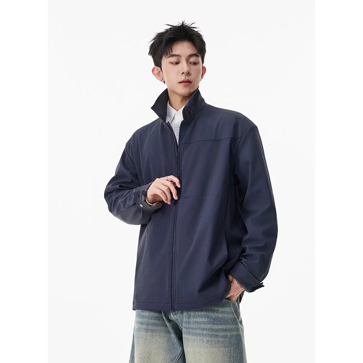 Field Minimal Zip Shirt Jacket