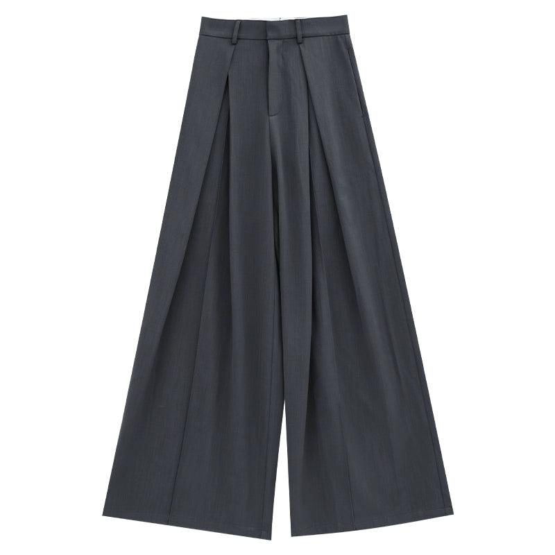 Dramatische Noir-Palazzo-Hosen mit breitem Bein