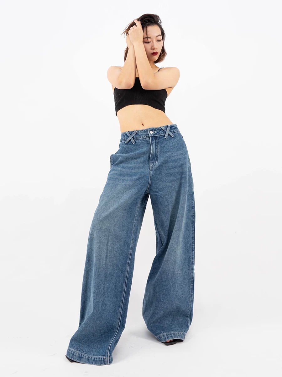 Unity Drape Ultra Wide-Leg Denim