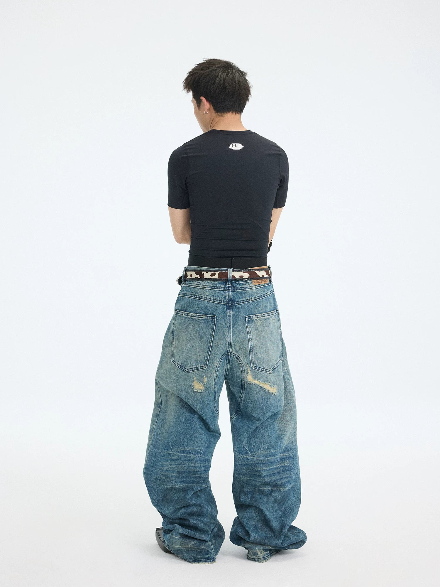 Rubble Wash Overstack Shred Jeans
